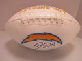 Justin Herbert Chargers Signed Logo Football (PAAS COA)