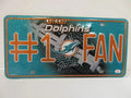 Jaylen Waddle Dolphins Signed License Plate (PAAS COA)