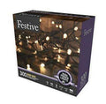 Festive CHRISTMAS STRING LIGHTS Battery Operated Timer LED Warm/Cold 300 2pk