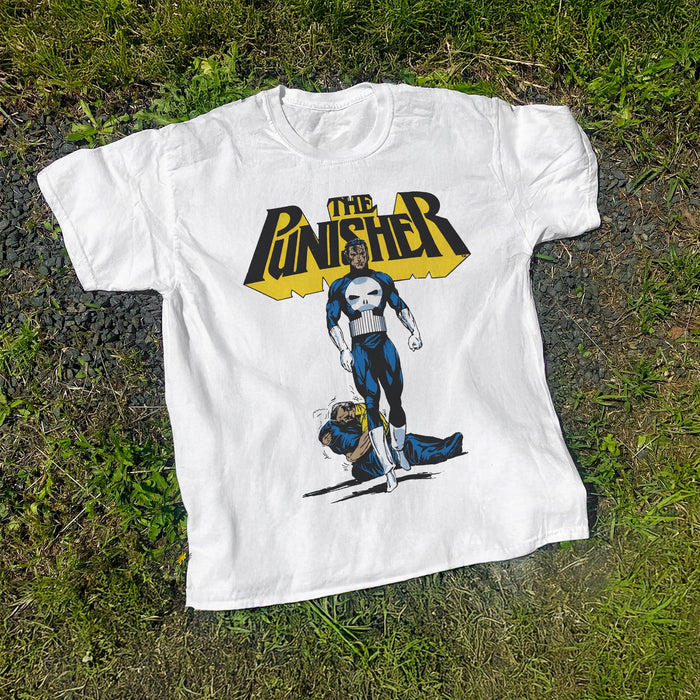 Vintage 1992 Punisher Promo Washed White T-Shirt