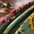 DaDa Bedding Dark Elegance Bohemian Floral Cotton Patchwork Bedspread Set (JHW-550)