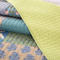 Tache Cotton Bohemian Tropical Calla Lily Quilted Patchwork Bedspread Set (JHW-687)