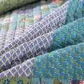 Tache Cotton Bohemian Tropical Calla Lily Quilted Patchwork Bedspread Set (JHW-687)