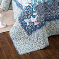 Tache cotton Floral Patchwork Blue Elegance Bedspread Coverlet Quilt Set (JHW-657)