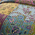 Tache Cotton Bohemian Carnival Garden Quilted Patchwork Bedspread Set (JHW-676)
