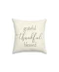 Morgan Home Typography 18×18 Decorative Pillow