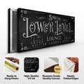 Personalized Lower Level Sign