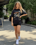 G West Racing Car Graphic Oversized Women's T-Shirt