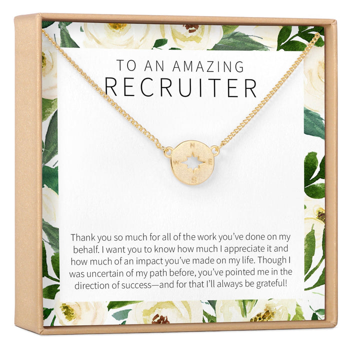Recruiter Compass Necklace
