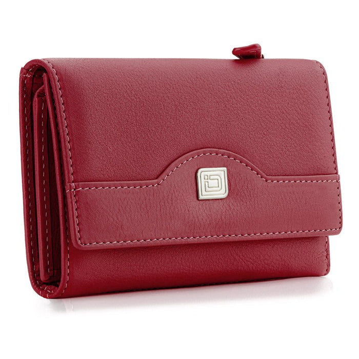 RFID Blocking Women's Leather Trifold Wallet