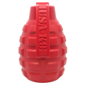 USA-K9 Grenade Rubber Dog Chew Toy | K9 Handler eDispenser Toy | Red & Blue | USA Made