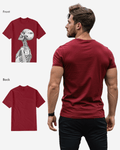 G West Mens Regular Fit Barcode Skeleton Front Graphic T Shirt : Gwpbast5053 - 3 Colors