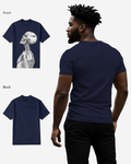 G West Mens Regular Fit Barcode Skeleton Front Graphic T Shirt : Gwpbast5053 - 3 Colors