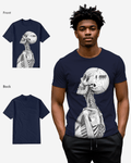 G West Mens Regular Fit Barcode Skeleton Front Graphic T Shirt : Gwpbast5053 - 3 Colors