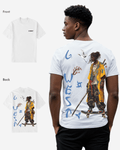 G West Regular Fit Black Samurai Front Graphic T Shirt : Gwpbast5056 - 3 Colors