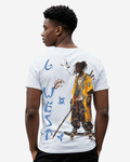 G West Regular Fit Black Samurai Front Graphic T Shirt : Gwpbast5056 - 3 Colors