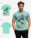 G West Mens Regular Fit Cactus Skate Front Graphic T Shirt