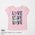 Epic Threads Little Girls Short Sleeve Text T-shirt - Crystal Rose, Size 6X