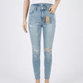 Vanilla Star Juniors Super High-Rise Ripped Skinny Jeans, Size 26wx27L