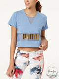 Puma Exposed Metallic Logo T-Shirt Size Small