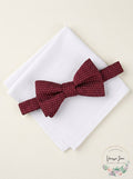 Alfani Mens Dot Pre-Tied Bow Tie and Solid Pocket Square Set, Size OS