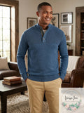 Club Room Mens Ribbed Four-Button Sweater, Size Large