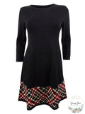 Jessica Howard Plus Size Printed-Hem Sweater Dress, Petite Medium