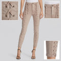 Pistola Lace-Up Skinny Jeans in Lynn You're Blushing, Size 29