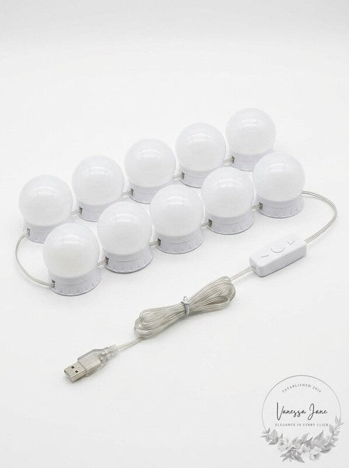 Vanity Lights for Mirror,Premtess Hollywood Style Vanity Lights with 10 dimmable