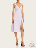 Aqua Tonal Stripe MIDI Dress, Size Medium