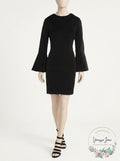 Lauren Ralph Lauren Womens Polka Dot Bell Sleeves Wear to Work Dress,Size 10