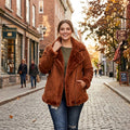 Style & Co Plus Size Faux-Shearling Moto Jacket, Size 0X