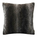 Madison Park Zuri Faux Fur Throw Pillows for Couch Bed, 20x20, Chocolate