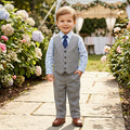 Nautica 3-PC. Sharkskin Vest, Shirt and Tie Set, Little Boys, Size 2T