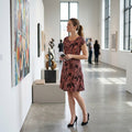 Ny Collection Printed Dress, Size Medium