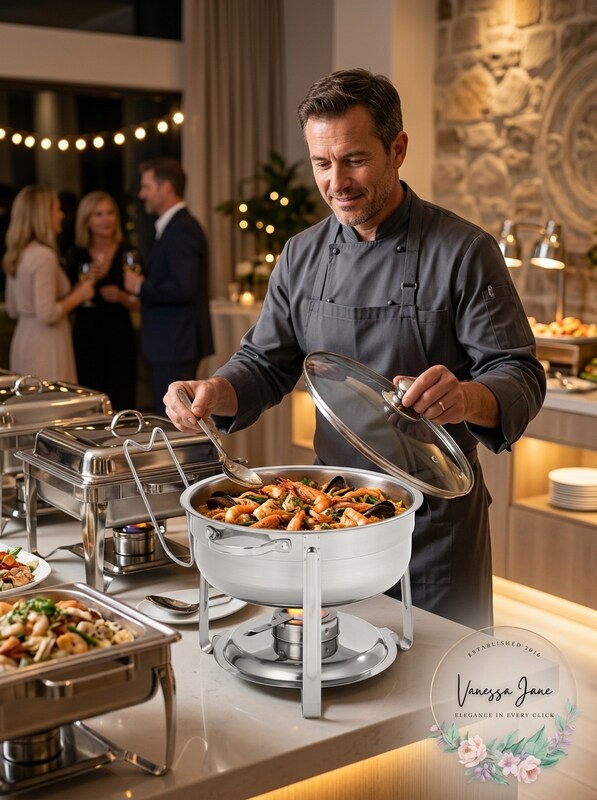 Oster Sangerfield 4.5-qt Round Chafing Dish Set