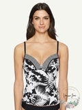 Bleu Rod Beattie Women's Plunge Tankini Top/ Size 6