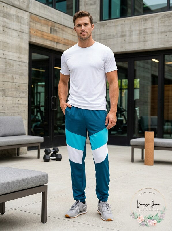 ID Ideology Mens Colorblocked Track Pants