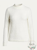 Alfani Mock-Neck Boucle Sweater, Size Large