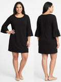 City Chic Womens Plus Flirty Flute Bell Sleeves Cocktail Shift Dress, SZ L/20
