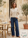INC International Concepts I.N.C. Ruffled Linen Jacket, Size XS