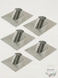 Lot of 5 Amerivent  4Ef Roof  Vent Flashing, 4inches