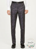 Tallia Orange Mens Slim-Fit Snakeskin-Print Pants, 33x30