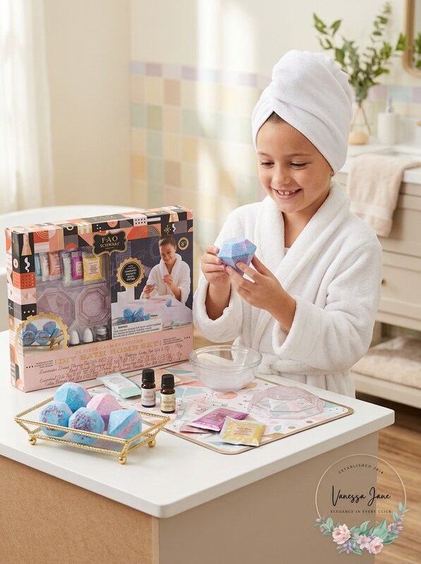 FAO Schwarz Calm Creations Spa-Ready Bath Bomb Set for Kids 25 Piece