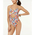 Hula Honey Juniors  Such A Fleury Printed Cut Out Swimsuit, Sz Medi