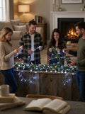 UltraLED Battery Operated 42-Inch White Twinkle Light String, Lot of 4
