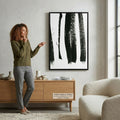 ArtWall Black on White 3 by Iris Lehnhardt Canvas Wall Art, 16.0 x 24