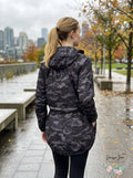 Calvin Klein Performance Camo-Print Packable Hooded Jacket, Size Small