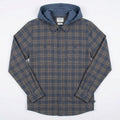 Hurley Mens Crowley Washed Hooded Long Sleeve Shirt, Size Small