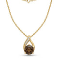 Charter Club Crystal Pendant Necklace in 18K Rose Gold Plate